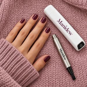 Flower Wine nails